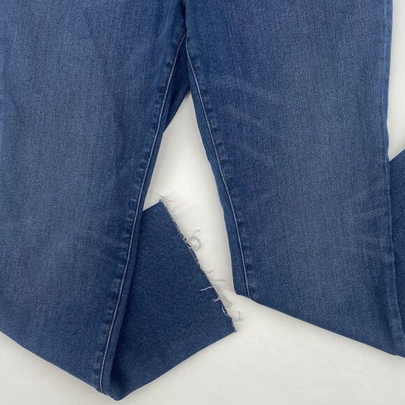 Good American Womens Size 14/32 Good Legs Straight Jeans Raw Hem GSTL67TNA 1288 - Picture 4 of 12